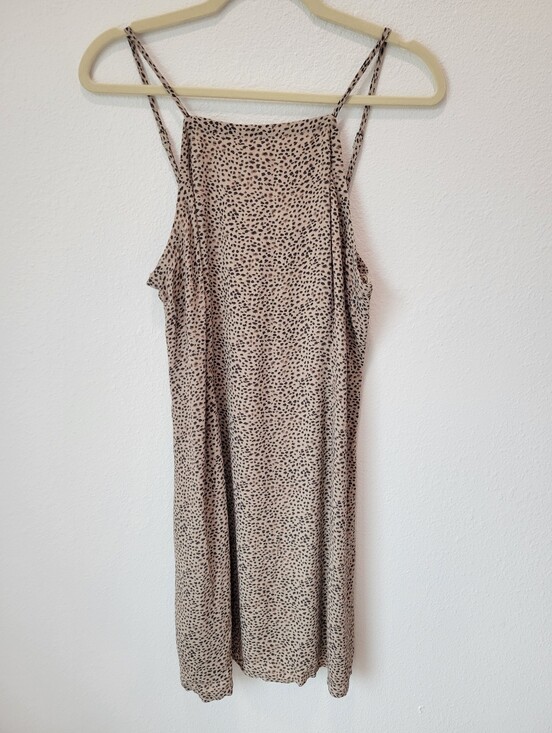 Abercrombie & Fitch Dresses & Skirts - Abercrombie & Fitch Women L Animal Print Slip Dress Adjustable Straps Side Zip